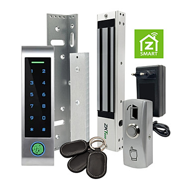 Комплект СКУД на дверь с электромагнитным замком 350 кг и кодовой панелью с отпечатком пальца